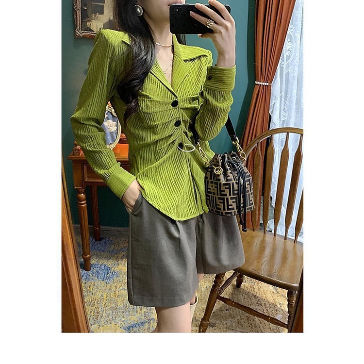 Áo Sơ Mi Tay Dài Thời Trang Công Sở Phong Cách Retro
