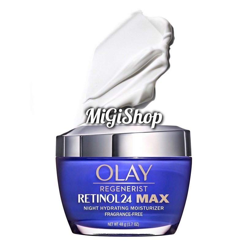 [Hàng Mỹ] Kem Dưỡng Da Ban Đêm Olay Retinol 24 Max Night Hydrating Moisturizer Fragrance Free 48g