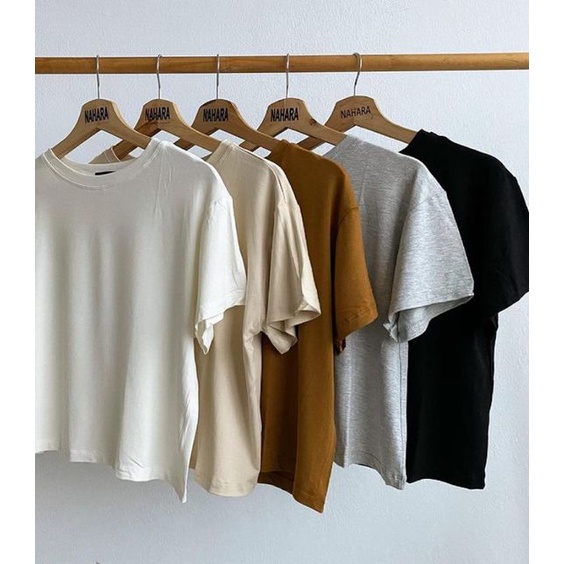 Set combo 6 áo thun trơn basic màu trẻ trung năng động