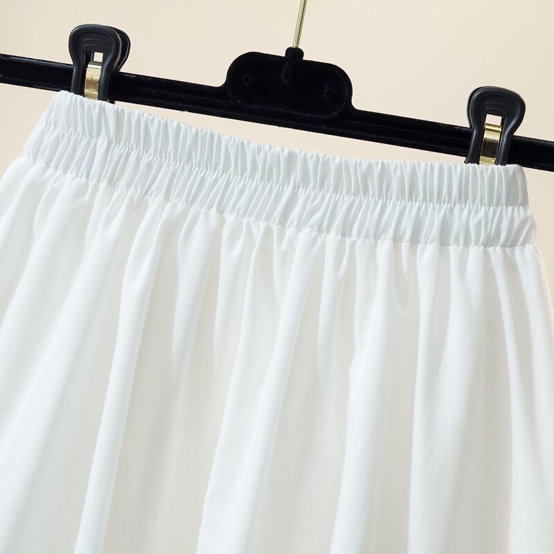 Chân Váy Dài Qua Gối Thắt Nơ Eo Phong Cách Retro Dành Cho Nữ