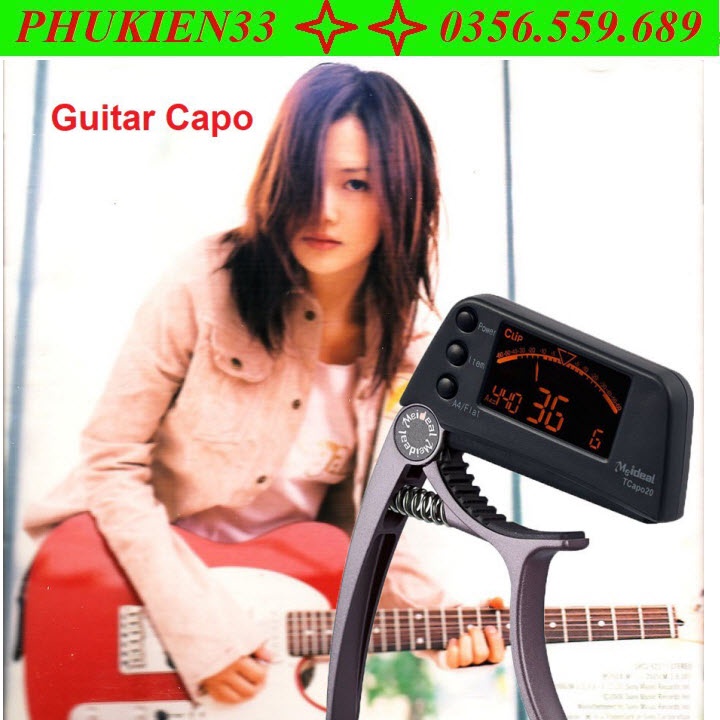 Capo CAO CẤP cho đàn guitar, Kết Hợp Chỉnh Dây độ chính xác cực cao