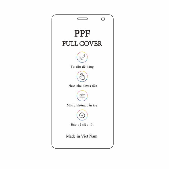 Dán dẻo PPF Sony XZ2 mặt trước