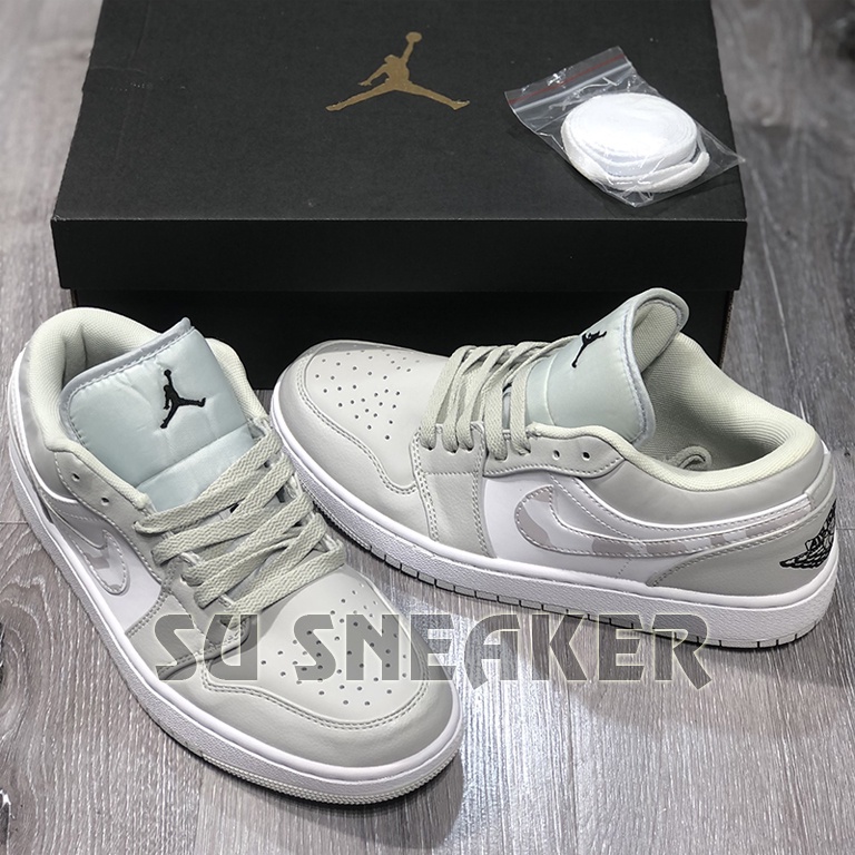Giày thể thao/ Sneaker , Giày Jd camo cổ thấp, Jordan 1 Low Camo Grey ( Full Box , Tặng Kèm Dây Phụ ) | BigBuy360 - bigbuy360.vn