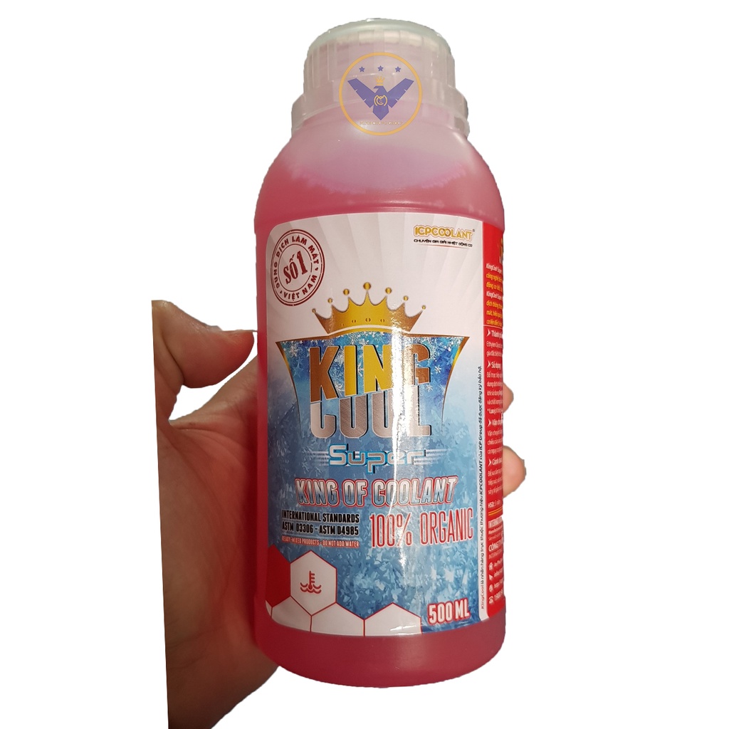 COMBO 2 nước làm mát động cơ xe ô tô, tàu thuyền [màu đỏ] KINGCOOL Super can 4L