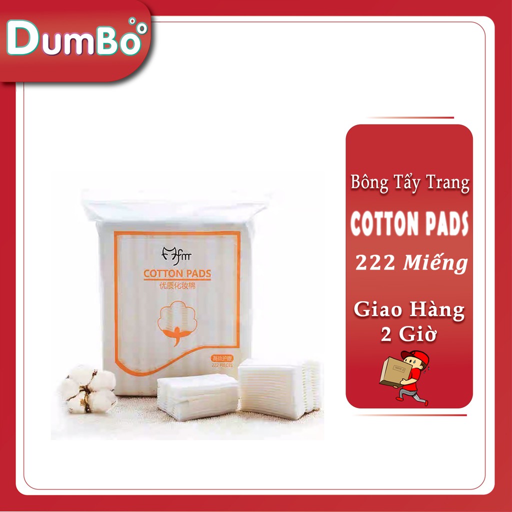 Nhập INCU16APR giảm 20K đơn 50K_ Bông Tẩy Trang Cotton Pads túi 222 miếng