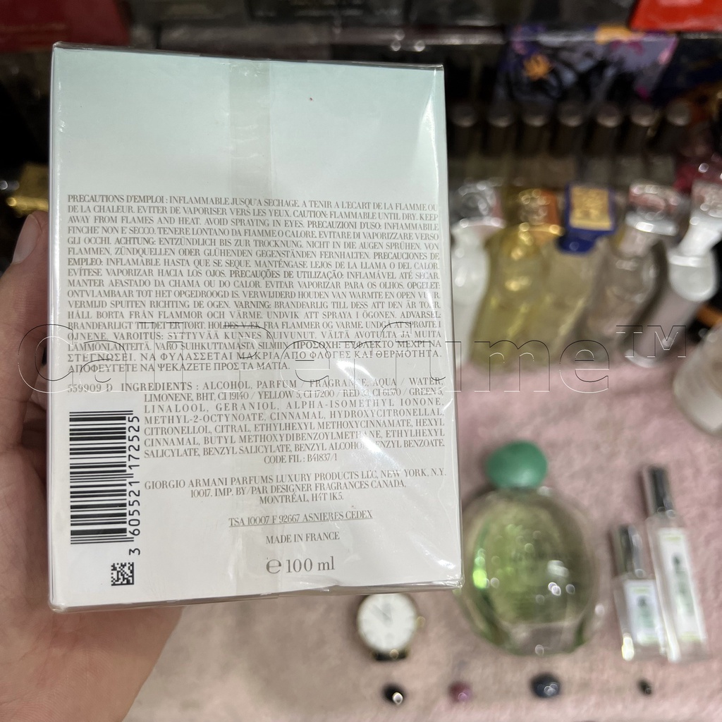 Nước Hoa Nữ Hương Tươi Mát Ngày Hè Acqua di Gioia EDP