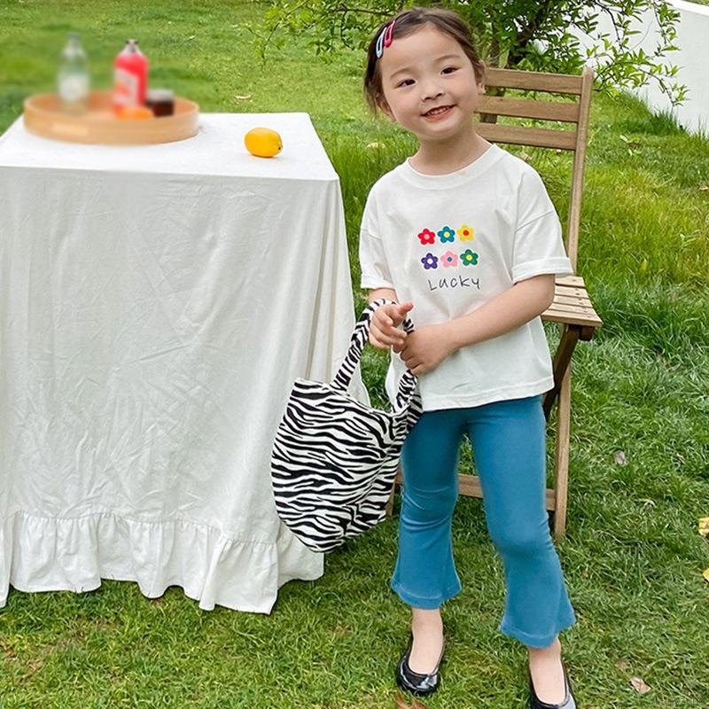 Quần dài ống loe màu trơn kiểu dáng thời trang dành cho bé gái