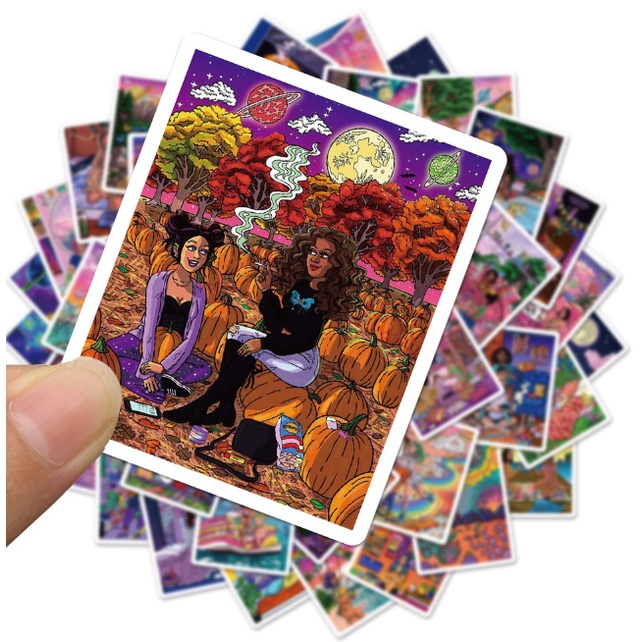 Combo Sticker CÁ TÍNH nhựa PVC không thấm nước, dán nón bảo hiểm, laptop, điện thoại, Vali, xe