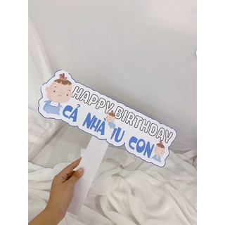 hashtg cầm tay trang trí sinh nhật
