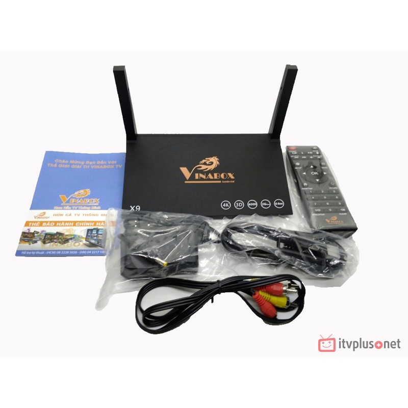 VINABOX X9 PHIÊN BẢN 2021 - HỖ TRỢ ĐIỀU KHIỂN GIỌNG NÓI - RAM 2G/ ROM 16G/ ANDROID 9.0