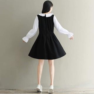 ĐẦM GIẢ YẾM ĐEN ÁO TRẮNG LIỀN