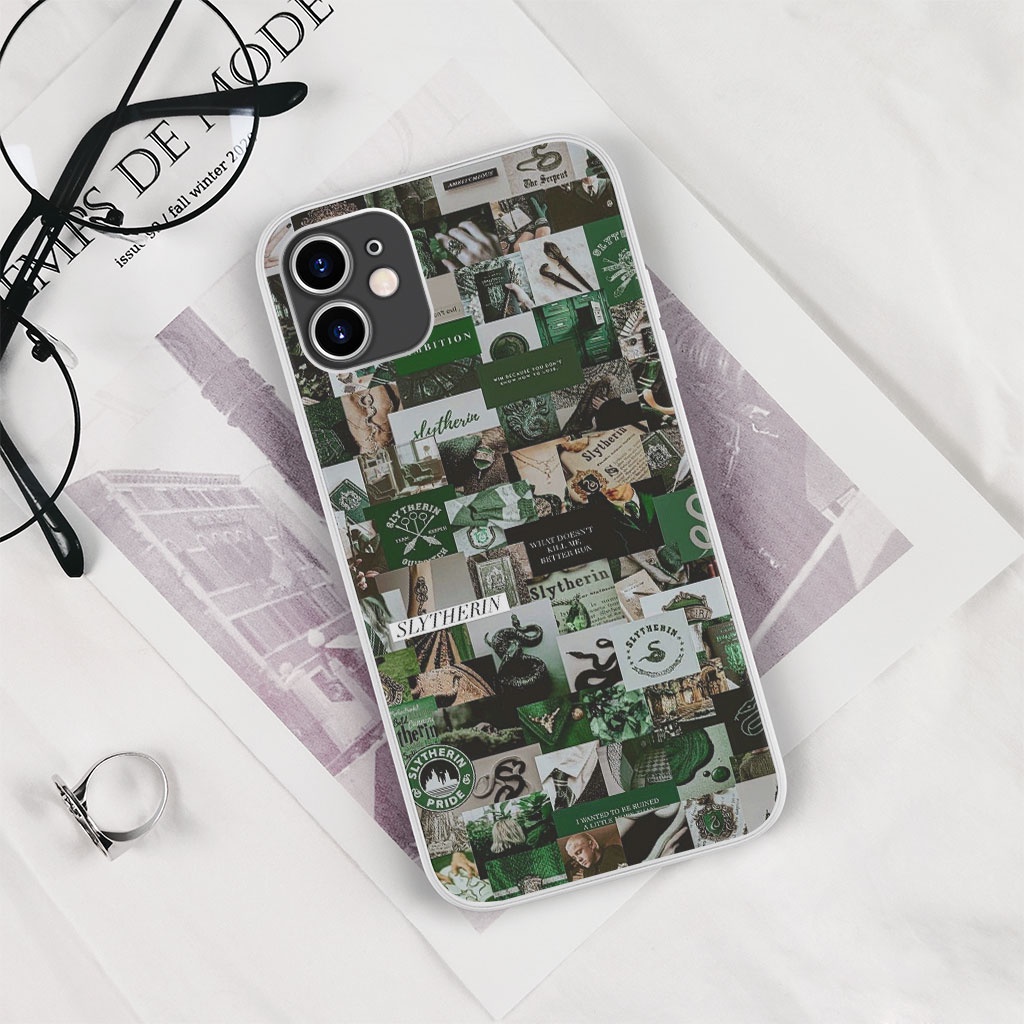 Ốp Lưng SLYTHERIN Harry Potter Xanh lá đẳng cấp cho Iphone 5 6 7 8 Plus 11 12 Pro Max X Xr PAP20210420