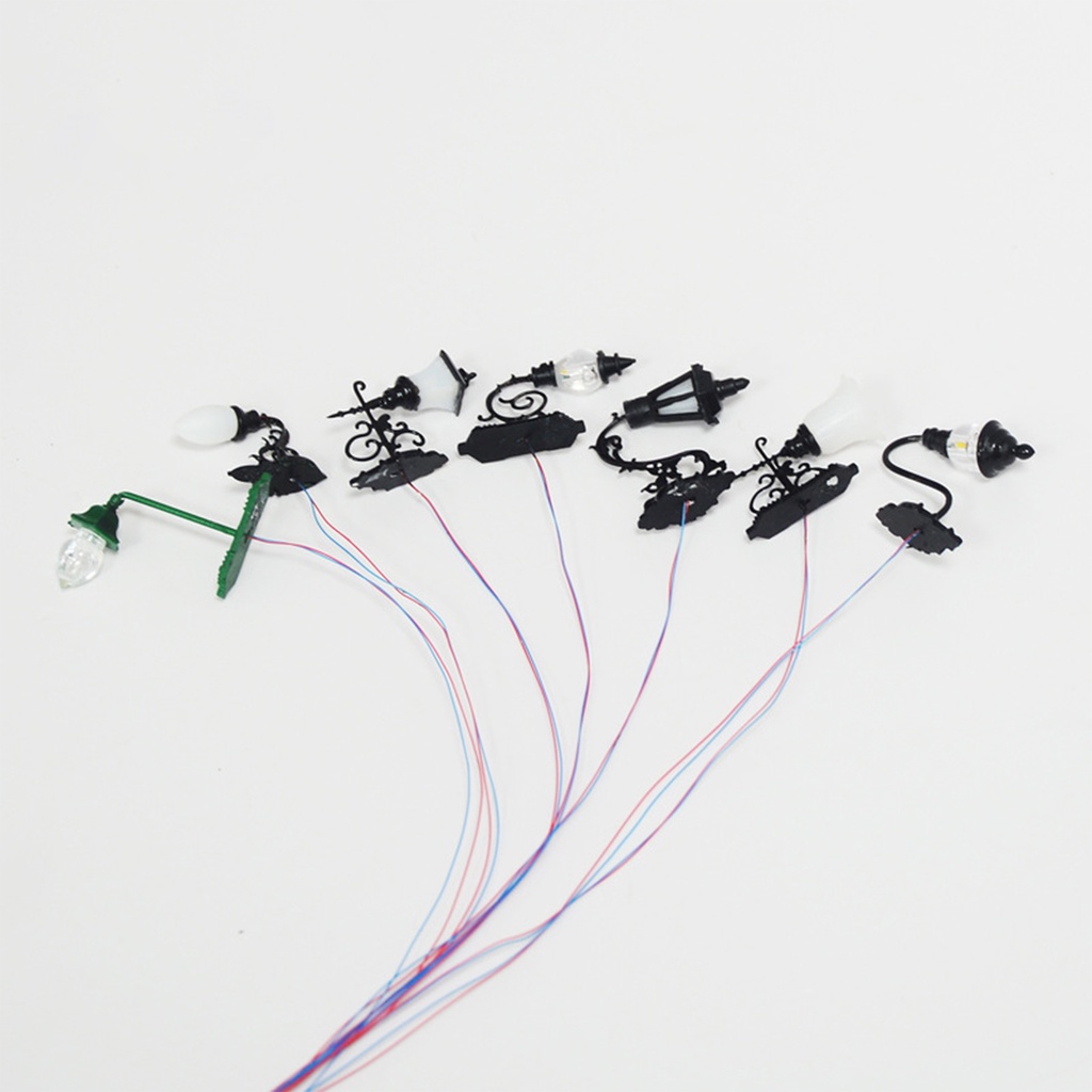 [Dolity2] 5 Đèn LED Gắn Tường Trang Trí Nhà Búp Bê / Tỷ Lệ 1: 12