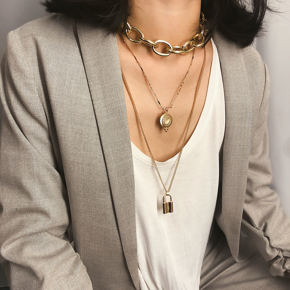 Dây chuyền hợp kim hình đồng xu xinh xắn