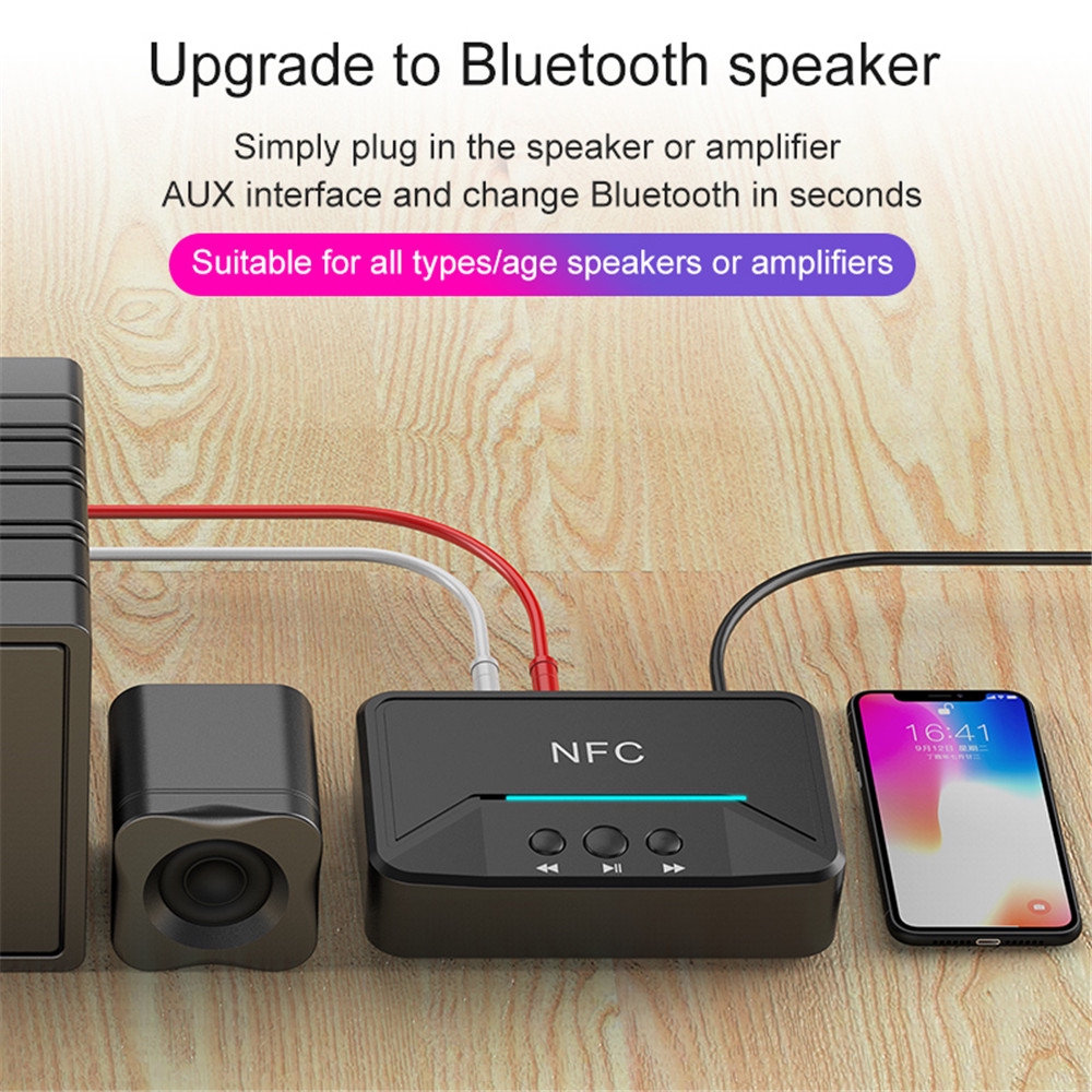 Thiết Bị Thu Thanh Cao Cấp Bluetooth 5.0 Aux Rca Hifi Nfc Với Cổng 3.5mm