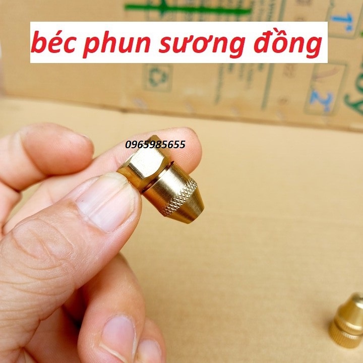 Béc phun sương đồng chân ren 21mm, béc phun sương làm mát, tưới cây