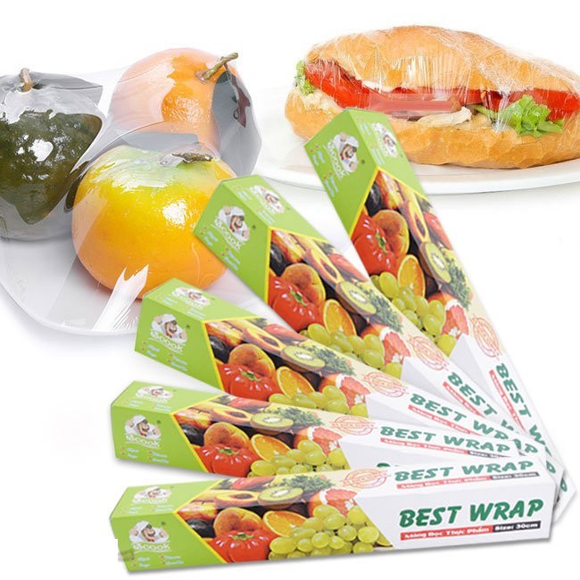 Combo 2 cuộn màng bọc thức ăn Best Wrap, Bọc bảo quản đồ ăn, Cuộn nhựa bảo quản thực phẩm lâu dài, an toàn hợp vệ sinh