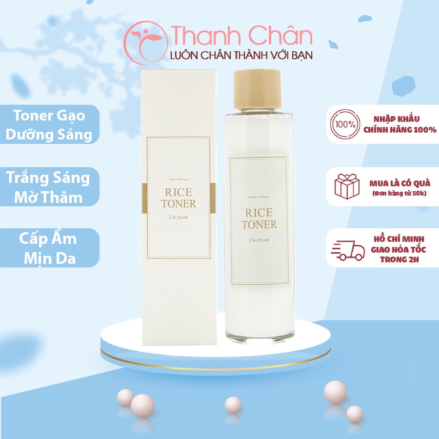 Nước Hoa Hồng Chiết Xuất Gạo I'm From Rice Toner 150ml