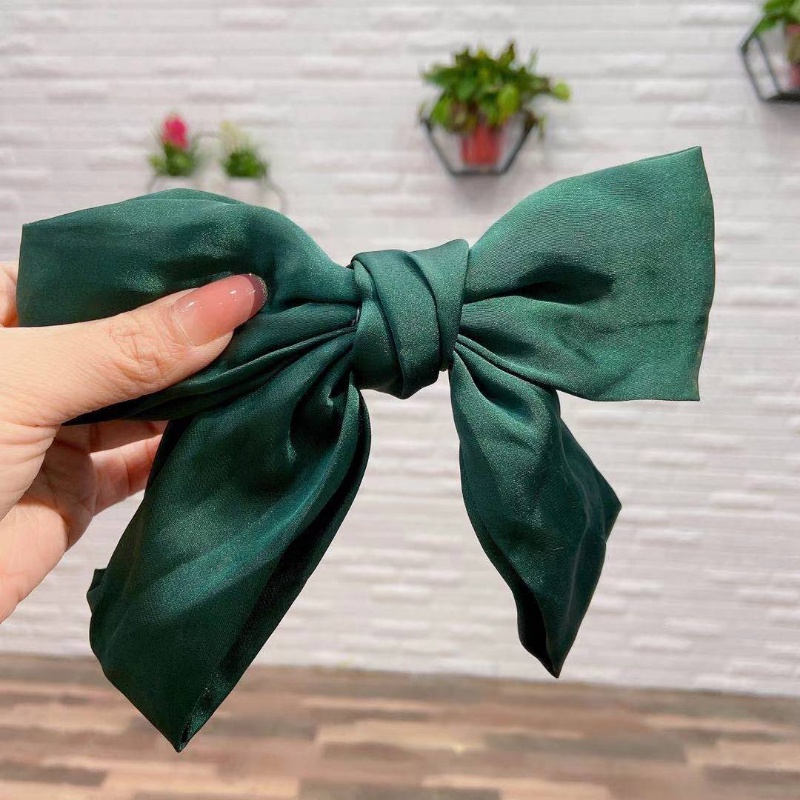 Kẹp tóc nơ voan màu thời trang hàn quốc