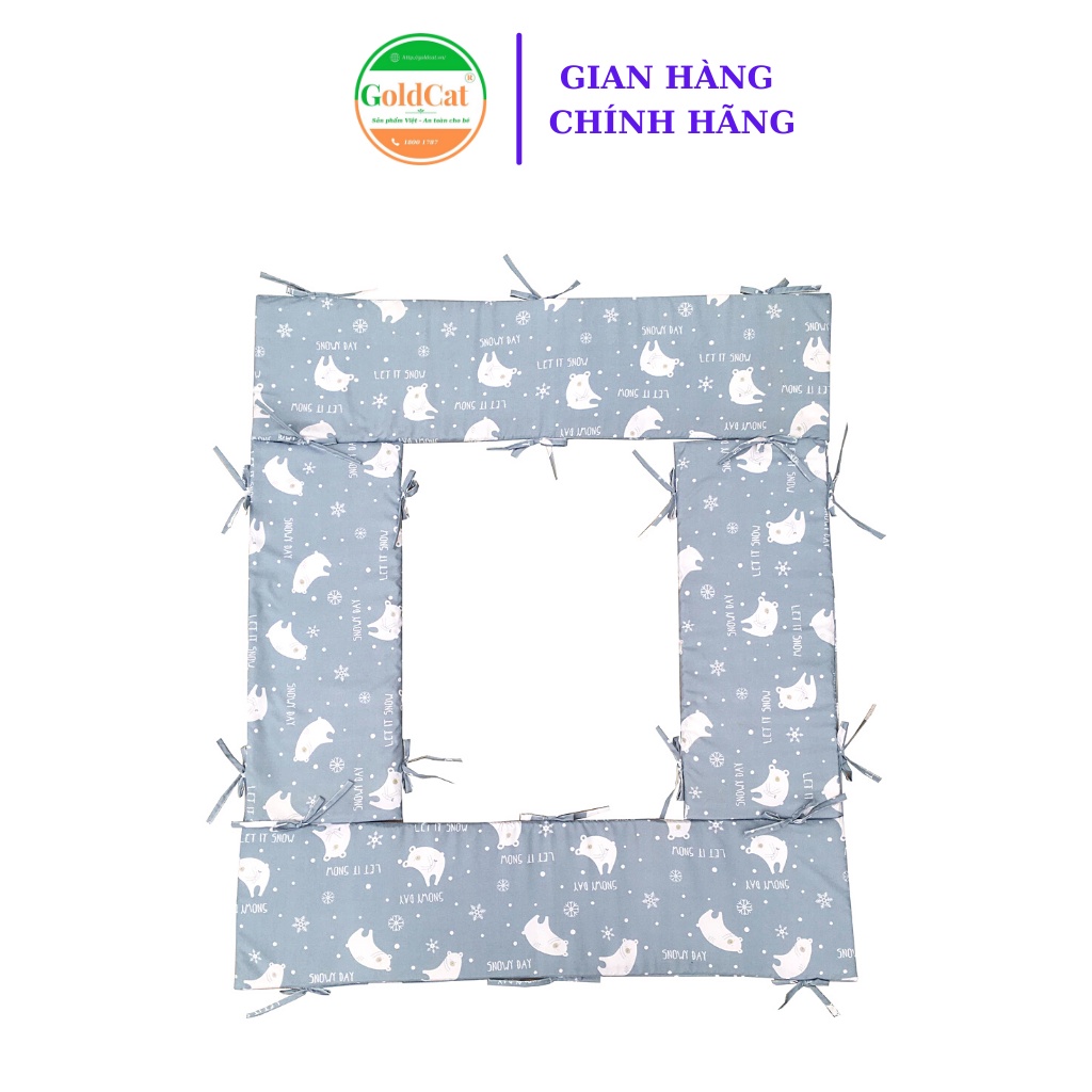 Bộ Quây Cũi 4 Tấm GOLDCAT Trần Bông Tỉ Mỉ, Nhiều Kích Thước Thông Dụng