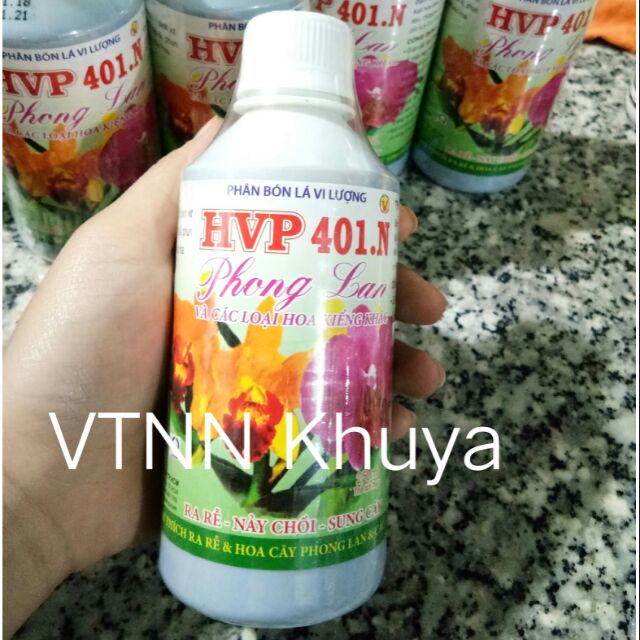 Phân bón lá vi lượng HVP/NT 401N chai 250ml Chuyên Phong lan và cây kiểng khác
