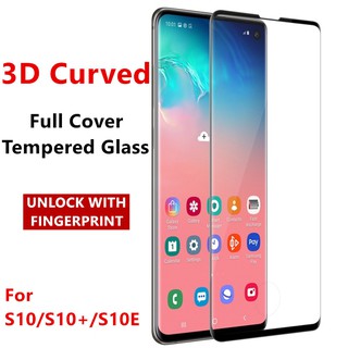 Kính cường lực viền cong 3D cho Samsung Galaxy S Plus s10plus s10e S10