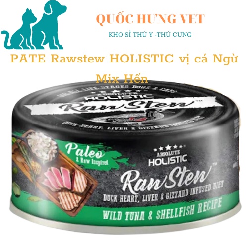 Pate Absolute Holistic RawStew Cho Chó Mèo -Pate RawStew Thịt Hầm Dinh Dưỡng Cho Thú Cưng- QUỐC HƯNG VET