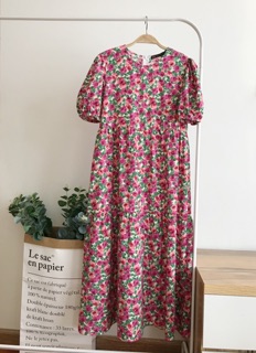 Đầm babydoll hoa nhí