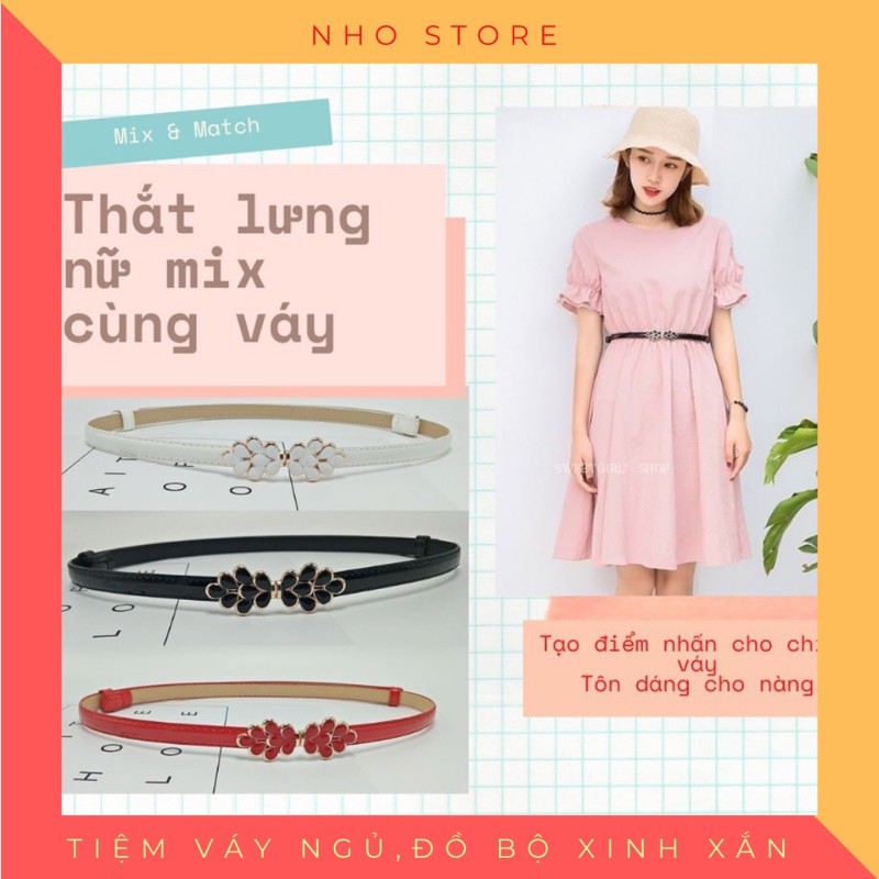 Thắt Lưng Nữ 💖FREESHIP💖 Đai Váy Bản Nhỏ Hàng Đẹp