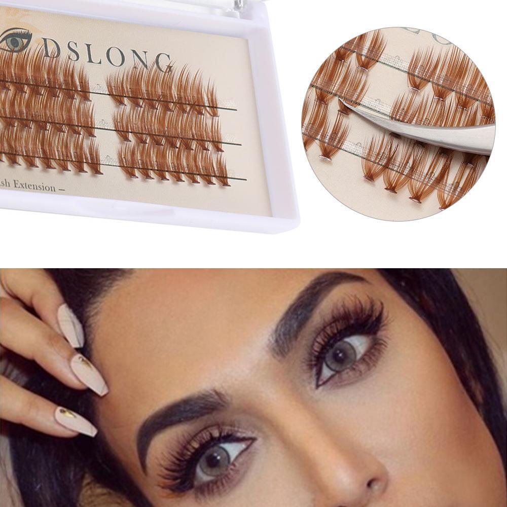 Lông Mi Giả Màu Nâu Tự Nhiên Handmade