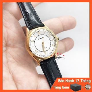 Đồng hồ Nữ dây da Halei máy Nhật chính hãng chống xước, chống nước tuyệt đối mặt tròn size 28mm chống gỉ HL577