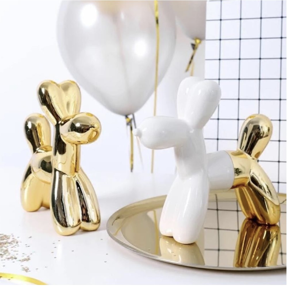 Tượng trang trí để bàn SHINE PUPPY BALLOON 3-D-D11-T4062