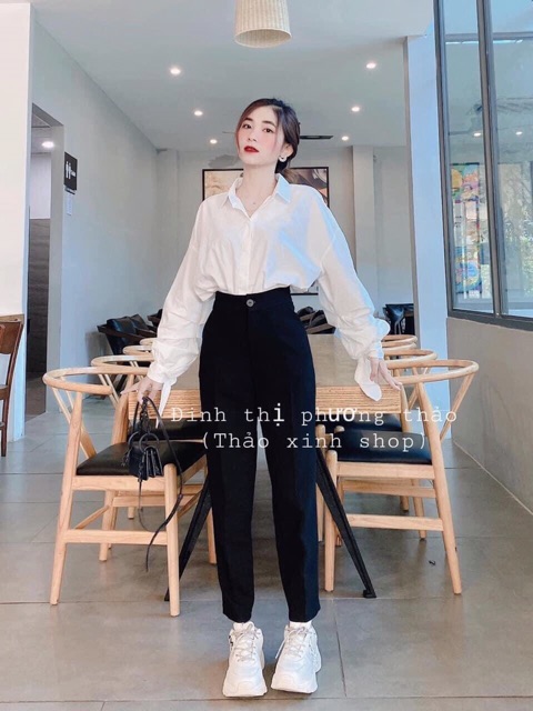 [Mã WASTUP giảm 10% tối đa 30K đơn 99K] ⭕️ Sơ Mi Trơn Tay Dài Thắt Nơ Cực Xinh | BigBuy360 - bigbuy360.vn