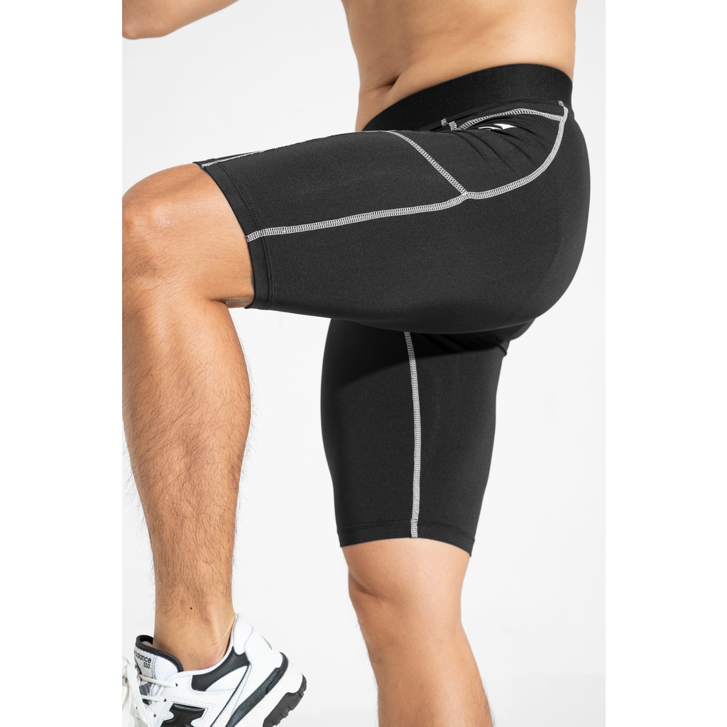 Quần Đùi Legging Thể Thao Nam Fitme Bó Cơ Hỗ Trợ Giữ Nhiệt P09