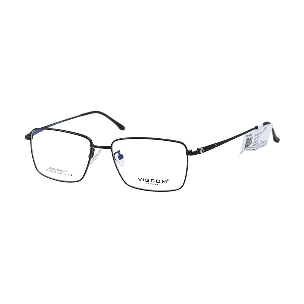 Gọng kính nam nữ thời trang Vigcom VG1749 T1 nhiều màu chính hãng, thiết kế dễ đeo bảo vệ mắt