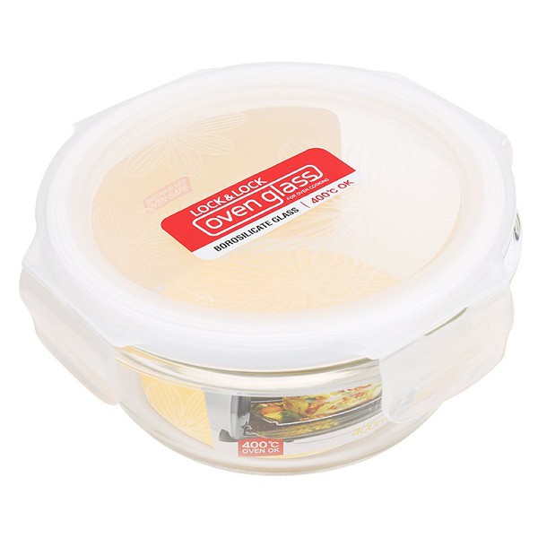 Hàng Chính hãng - Hộp thủy tinh hình tròn Lock&Lock LLG822 400ml (12x6,5cm) | BigBuy360 - bigbuy360.vn