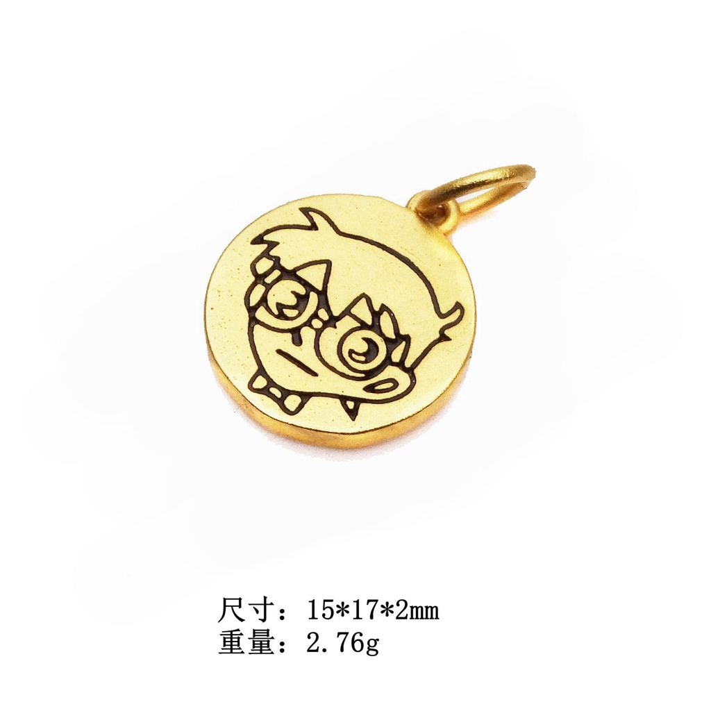 Mặt Trang Sức Vòng Tay/Dây Chuyền Hình Câu Tục Ngữ Sáu Chữ Trung Quốc DIY