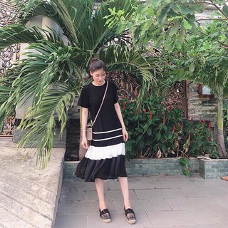 Đầm Bầu Đuôi Cá Cao Cấp Dáng Suông