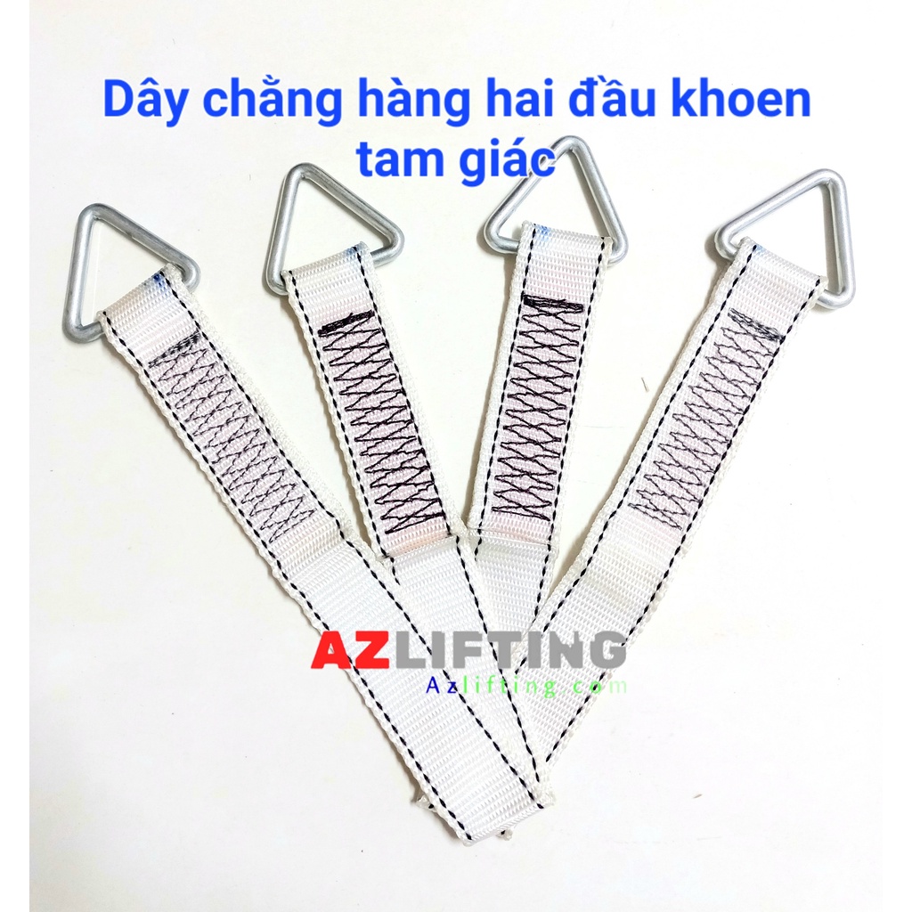 [Deal sốc] Bộ 2 dây chằng hàng hai đầu khoen tam giác chằng hàng xe máy, ô tô, pallet