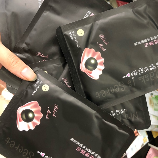Mask ngọc trai đen my mask sheet