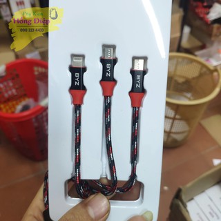 Cáp Sạc Nhanh 3 Đầu BYZ BL 675