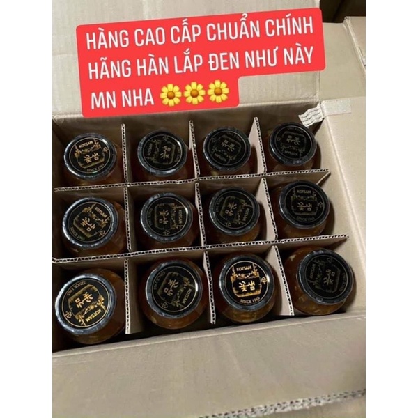 Mật Ong Chanh Đào Mẫu Mới Nắp Đen Hàn Quốc