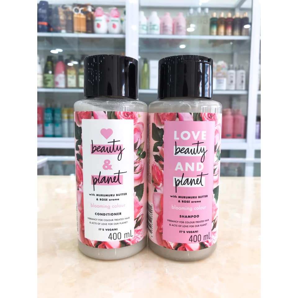 Dầu Gội - Dầu Xả Love Beauty And Planet Hương Hoa Hồng Chăm Sóc Tóc Nhuộm Thái Lan 400ml