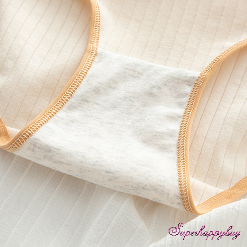 Quần Lót Cotton Mềm Mại In Họa Tiết Gấu Hoạt Hình Thoải Mái Cho Nữ