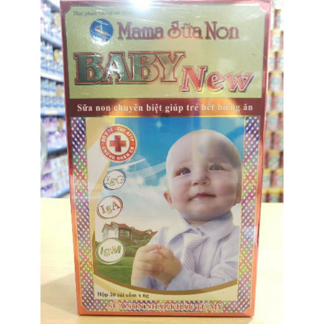 [6G×20 GÓI- CỐM]MAMA SỮA NON COLOSTRUM NEW A0 GOLD Giúp bé tăng cường miễn dịch, tăng hấp thu, khắc phục biếng ăn, phát