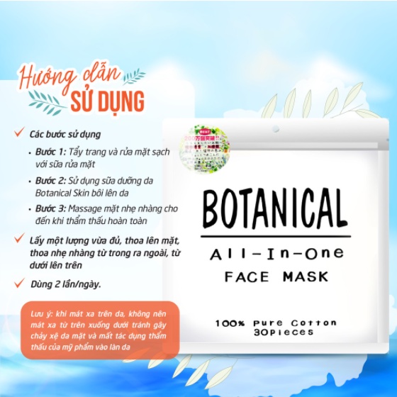 Mặt Nạ Dưỡng Ẩm Botanical All In One Face Mask Nhật Bản