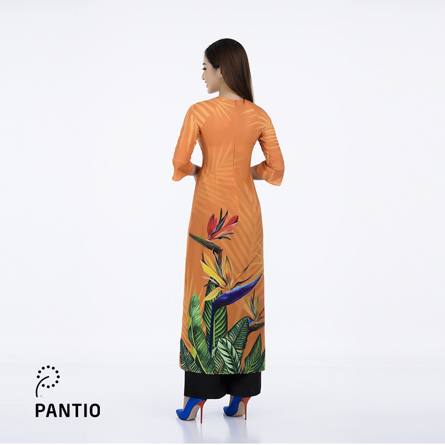 Áo dài chát liệu lụa dáng suông BDA50042- PANTIO