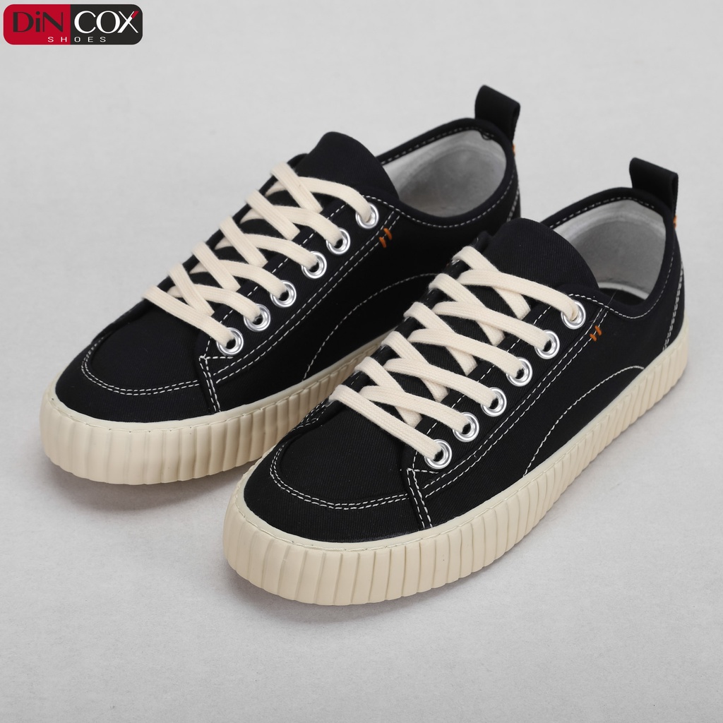 Giày Sneaker Vải Unisex DINCOX D27 Đơn Giản Hiện Đại Black