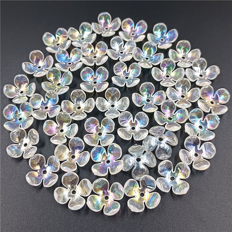 Bộ 20 Hạt Hình Cánh Hoa AB4 Làm Trang Sức