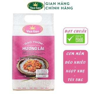 Gạo Thơm Hương Lài - Chính Hãng Vua Gạo - Túi 5kg (Cam kết date mới)